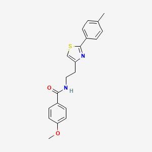 molecular formula C20H20N2O2S B2538392 4-甲氧基-N-{2-[2-(4-甲基苯基)-1,3-噻唑-4-基]乙基}苯甲酰胺 CAS No. 896609-02-2