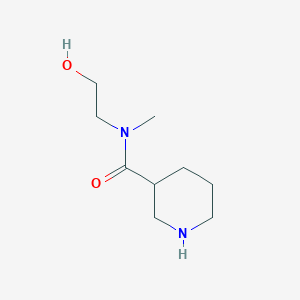 molecular formula C9H18N2O2 B2538407 N-(2-hydroxyethyl)-N-methylpiperidine-3-carboxamide CAS No. 1178854-71-1