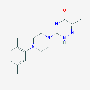 3-[4-(2,5-dimethylphenyl)piperazin-1-yl]-6-methyl-2H-1,2,4-triazin-5-one