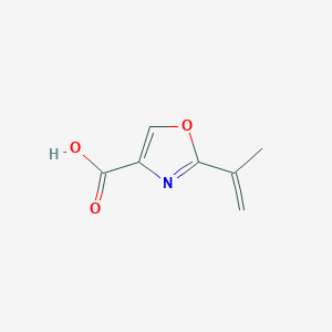 molecular formula C7H7NO3 B2538426 2-Isopropenyloxazole-4-carboxylic acid CAS No. 618884-48-3