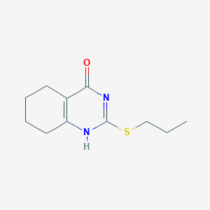 molecular formula C11H16N2OS B253843 2-propylsulfanyl-5,6,7,8-tetrahydro-1H-quinazolin-4-one 
