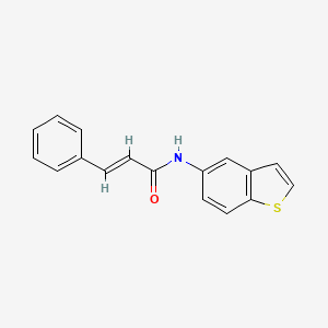molecular formula C17H13NOS B2538437 N-(benzo[b]thiophen-5-yl)cinnamamide CAS No. 477502-72-0