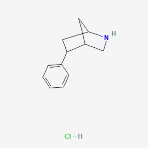 molecular formula C12H16ClN B2538464 5-Phenyl-2-azabicyclo[2.2.1]heptane;hydrochloride CAS No. 2490430-24-3