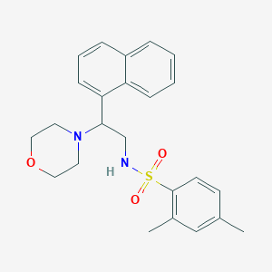 2,4-dimethyl-N-(2-morpholino-2-(naphthalen-1-yl)ethyl)benzenesulfonamide