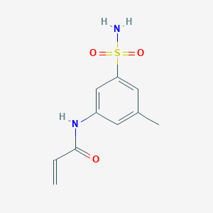 molecular formula C10H12N2O3S B2538475 N-(3-Methyl-5-sulfamoylphenyl)prop-2-enamide CAS No. 2361658-08-2
