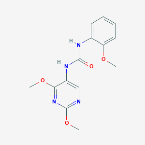 molecular formula C14H16N4O4 B2538528 1-(2,4-二甲氧基嘧啶-5-基)-3-(2-甲氧基苯基)脲 CAS No. 1448137-53-8