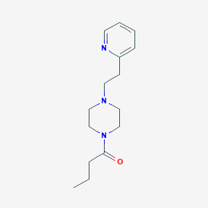 molecular formula C15H23N3O B253853 1-Butyryl-4-(2-pyridin-2-ylethyl)piperazine 