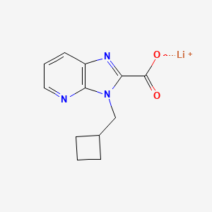 molecular formula C12H12LiN3O2 B2538543 3-(环丁基甲基)-3H-咪唑并[4,5-b]吡啶-2-羧酸锂 CAS No. 2197062-30-7