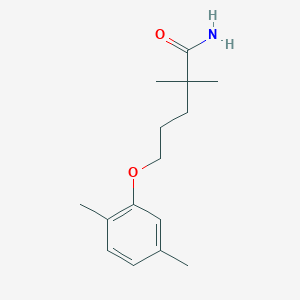 molecular formula C15H23NO2 B2538544 5-(2,5-Dimethylphenoxy)-2,2-dimethylpentanamide CAS No. 114413-97-7