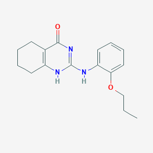 molecular formula C17H21N3O2 B253855 2-(2-propoxyanilino)-5,6,7,8-tetrahydro-1H-quinazolin-4-one 