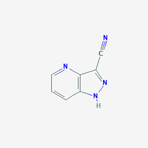 molecular formula C7H4N4 B2538557 1H-Pyrazolo[4,3-b]pyridine-3-carbonitrile CAS No. 1286753-96-5