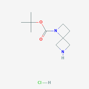 molecular formula C10H19ClN2O2 B2538583 盐酸叔丁基1,6-二氮杂螺[3.3]庚烷-1-羧酸酯 CAS No. 2089314-86-1