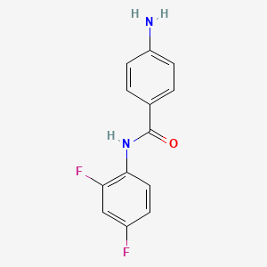 molecular formula C13H10F2N2O B2538589 4-氨基-N-(2,4-二氟苯基)苯甲酰胺 CAS No. 953755-61-8