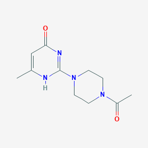 molecular formula C11H16N4O2 B253859 2-(4-acetylpiperazin-1-yl)-6-methyl-1H-pyrimidin-4-one 