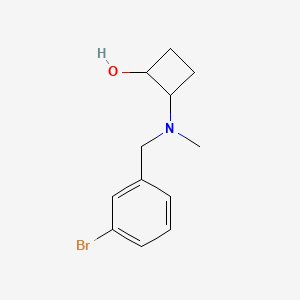 molecular formula C12H16BrNO B2538599 2-{[(3-Bromophenyl)methyl](methyl)amino}cyclobutan-1-ol CAS No. 2147810-30-6
