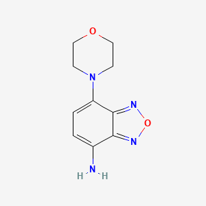 molecular formula C10H12N4O2 B2538611 7-(Morpholin-4-yl)-2,1,3-benzoxadiazol-4-amine CAS No. 842964-18-5