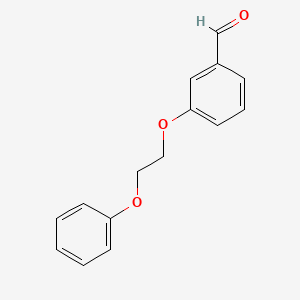 molecular formula C15H14O3 B2538625 3-(2-Phenoxyethoxy)benzaldehyde CAS No. 143876-03-3