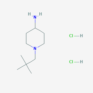 molecular formula C10H24Cl2N2 B2538630 1-新戊基哌啶-4-胺二盐酸盐 CAS No. 1286264-42-3