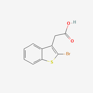 molecular formula C10H7BrO2S B2538656 2-(2-Bromo-1-benzothiophen-3-yl)acetic acid CAS No. 2470436-54-3
