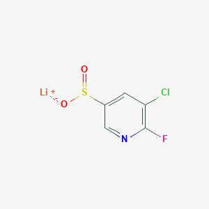 molecular formula C5H2ClFLiNO2S B2538658 Lithium(1+) ion 5-chloro-6-fluoropyridine-3-sulfinate CAS No. 2230808-40-7