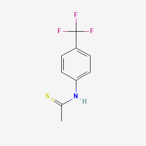 molecular formula C9H8F3NS B2538677 N-(4-(Trifluoromethyl)phenyl)ethanethioamide CAS No. 16368-48-2