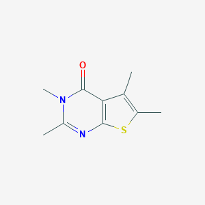 molecular formula C10H12N2OS B253868 2,3,5,6-tetramethylthieno[2,3-d]pyrimidin-4(3H)-one 