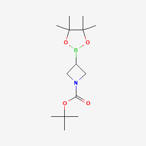 molecular formula C14H26BNO4 B2538681 tert-Butyl 3-(4,4,5,5-tetramethyl-1,3,2-dioxaborolan-2-yl)azetidine-1-carboxylate CAS No. 2304635-53-6