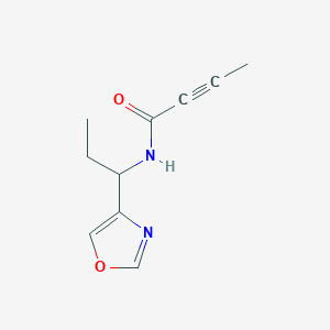 N-[1-(1,3-Oxazol-4-yl)propyl]but-2-ynamide