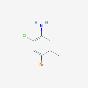 molecular formula C7H7BrClN B2538733 4-Bromo-2-chloro-5-methylaniline CAS No. 888485-27-6