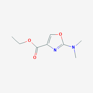 molecular formula C8H12N2O3 B2538741 2-(二甲氨基)恶唑-4-羧酸乙酯 CAS No. 1564515-07-6