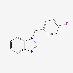 molecular formula C14H11FN2 B2538747 1-[(4-Fluorophenyl)methyl]benzimidazole CAS No. 124443-67-0