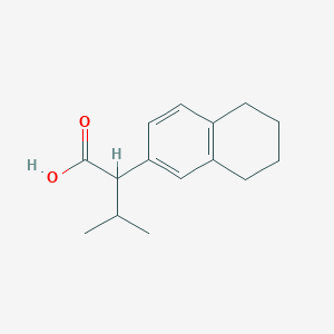 molecular formula C15H20O2 B253877 3-Methyl-2-(5,6,7,8-tetrahydro-2-naphthalenyl)butanoic acid 