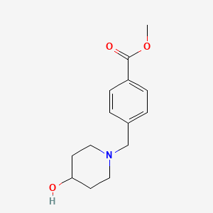 molecular formula C14H19NO3 B2538781 Methyl 4-((4-hydroxypiperidin-1-yl)methyl)benzoate CAS No. 415946-11-1