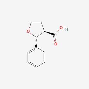 molecular formula C11H12O3 B2538789 (2R,3R)-2-phenyloxolane-3-carboxylic acid CAS No. 1909288-16-9