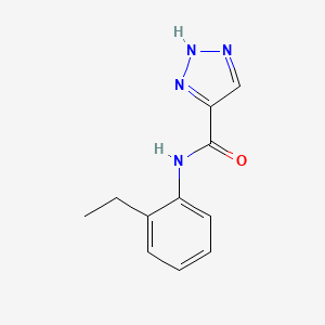 molecular formula C11H12N4O B2538799 N-(2-乙基苯基)-1H-1,2,3-三唑-5-甲酰胺 CAS No. 1487744-95-5