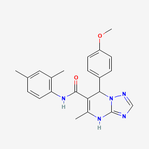 molecular formula C22H23N5O2 B2538804 N-(2,4-dimethylphenyl)-7-(4-methoxyphenyl)-5-methyl-4,7-dihydro[1,2,4]triazolo[1,5-a]pyrimidine-6-carboxamide CAS No. 698383-87-8
