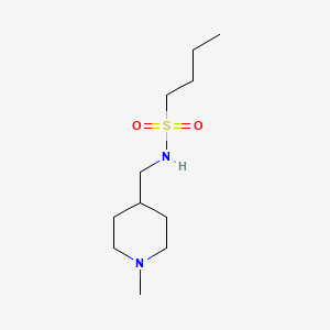 molecular formula C11H24N2O2S B2538813 N-((1-methylpiperidin-4-yl)methyl)butane-1-sulfonamide CAS No. 1210511-41-3