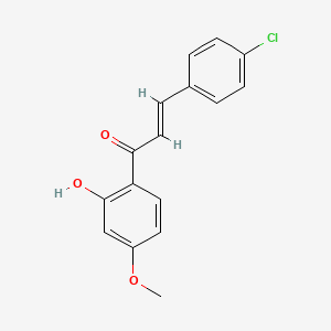 molecular formula C16H13ClO3 B2538815 (2E)-3-(4-chlorophenyl)-1-(2-hydroxy-4-methoxyphenyl)prop-2-en-1-one CAS No. 171508-66-0