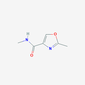 molecular formula C6H8N2O2 B2538818 4-Oxazolecarboxamide,N,2-dimethyl-(9ci) CAS No. 223680-39-5