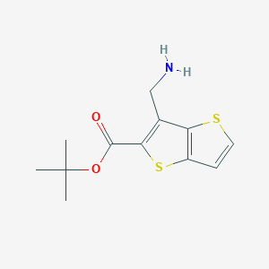 Tert-butyl 6-(aminomethyl)thieno[3,2-b]thiophene-5-carboxylate