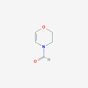 molecular formula C5H7NO2 B2538850 2,3-Dihydro-[1,4]oxazine-4-carbaldehyde CAS No. 61157-72-0