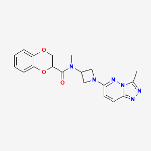 molecular formula C19H20N6O3 B2538854 N-methyl-N-(1-{3-methyl-[1,2,4]triazolo[4,3-b]pyridazin-6-yl}azetidin-3-yl)-2,3-dihydro-1,4-benzodioxine-2-carboxamide CAS No. 2199236-84-3
