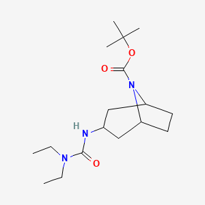 molecular formula C17H31N3O3 B2538869 Tert-butyl 3-[(diethylcarbamoyl)amino]-8-azabicyclo[3.2.1]octane-8-carboxylate CAS No. 2094149-61-6