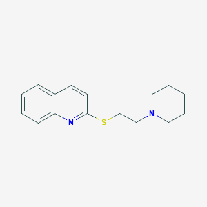 molecular formula C16H20N2S B253888 2-(2-Piperidin-1-ylethylsulfanyl)quinoline 