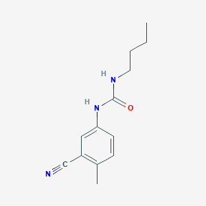 molecular formula C13H17N3O B2538884 N-butyl-N'-(3-cyano-4-methylphenyl)urea CAS No. 329699-12-9