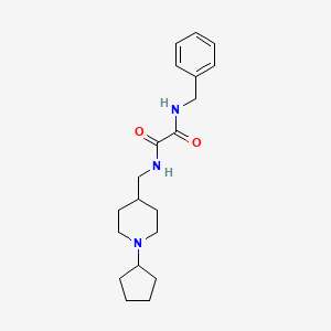 molecular formula C20H29N3O2 B2538895 N1-benzyl-N2-((1-cyclopentylpiperidin-4-yl)methyl)oxalamide CAS No. 952976-12-4