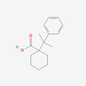 1-(2-Phenylpropan-2-yl)cyclohexane-1-carboxylic acid