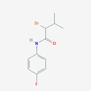 molecular formula C11H13BrFNO B2538918 2-溴-N-(4-氟苯基)-3-甲基丁酰胺 CAS No. 923121-94-2