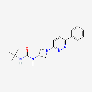 molecular formula C19H25N5O B2538930 3-Tert-butyl-1-methyl-1-[1-(6-phenylpyridazin-3-yl)azetidin-3-yl]urea CAS No. 2380081-04-7