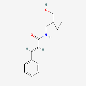 molecular formula C14H17NO2 B2538932 N-((1-(hydroxymethyl)cyclopropyl)methyl)cinnamamide CAS No. 1251711-12-2